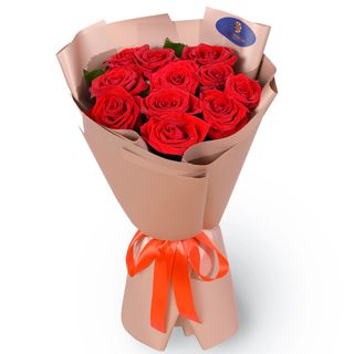 Букет з 11 червоних троянд 