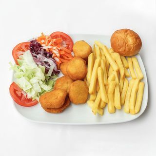 Menú de nuggets de pollo