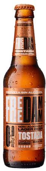 FREE DAMM CERVEZA 0,0 TOSTADA BOTELLA 33CL 