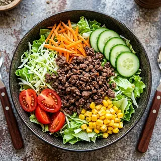 Meaty quinoa salad