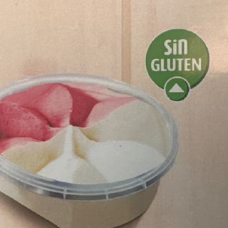Vaso premium Nestlé helado Nata-Fresa