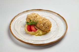 Котлета по-київськи з картопляним пюре (350г)