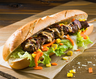 Baguete Kebab