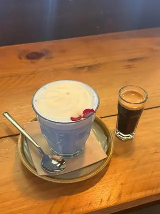 Café cortado descafeinado