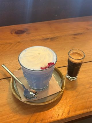 Café cortado descafeinado