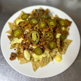 Nachos sencillos con carne