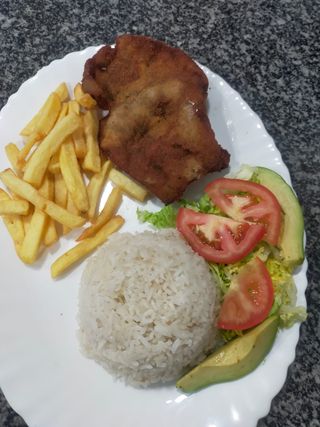 Carne Frita Con Arroz