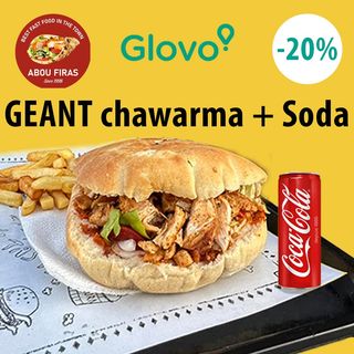 Tabouna Géant Chawarma + Soda (Summer special)