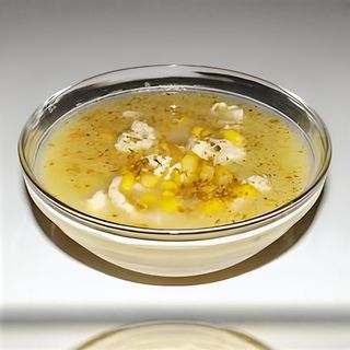 Soupe Maïs au Poulet et au Crabe