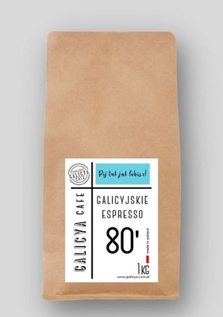 Galicyjskie Espresso 80' kawa ziarnista (naturalna) 500g
