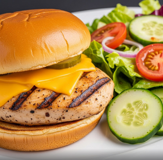 Bocadillo de pollo a la plancha