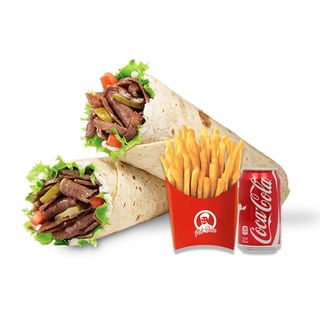 Dois Durums Normais + batata + bebida