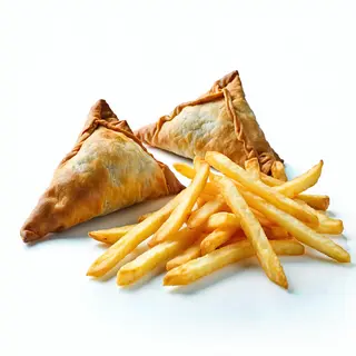 Samosa & Chips (2 Beef )