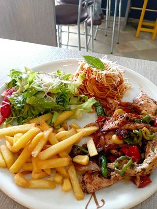 Plat escalope mexicain