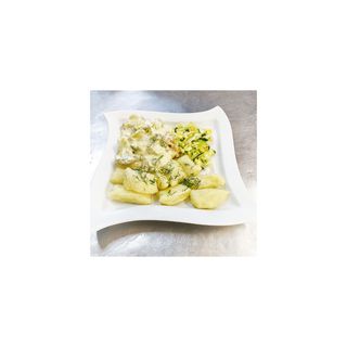 Zupa do wyboru - polędwiczki drobiowe w sosie brokułowym,kopytka, surówka