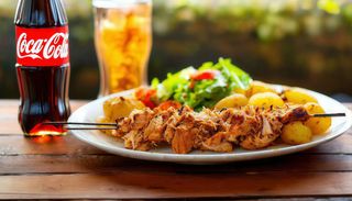 Kebab Al Plato De Pollo Con Patatas