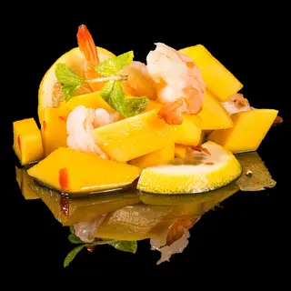 22. Thai mango e gamberi