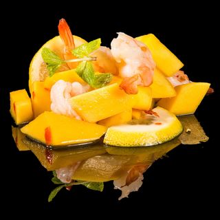 22. Thai mango e gamberi