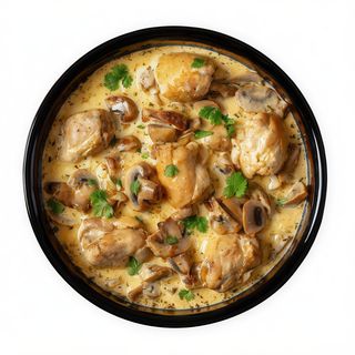 Pollo Con Champiñones