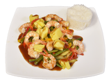 Wok Crevettes Ananas
