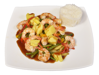 Wok Crevettes Ananas