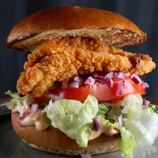Burger Chicken + frytki małe + cola 0,5