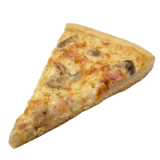 Porción De Pizza Jamón York Y Queso O Carbonara