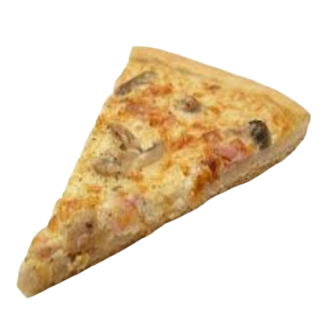Porción De Pizza Jamón York Y Queso O Carbonara