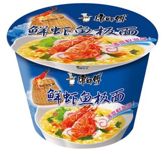 Fideos instantáneos Master Kong sabor a marisco cubo