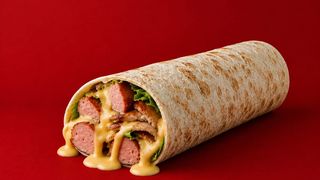 ბულდოგი ლავაშში ყველის სოუსით/Bull-dog lavash with cheese sauce