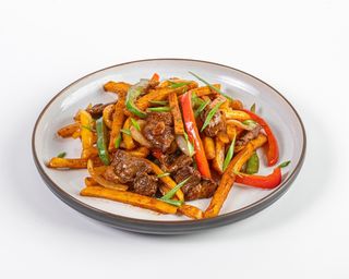 Картофель фри с мясом