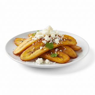 Ración De Plátano Con Queso