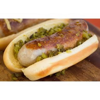 Bocadillo caliente bratwurst