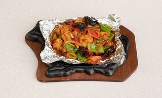 Судак на жаровне