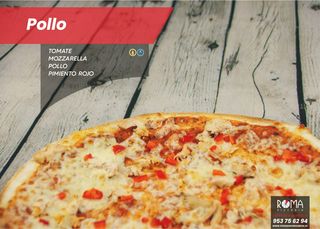 Pizza De Pollo Familiar (45 Cm.)