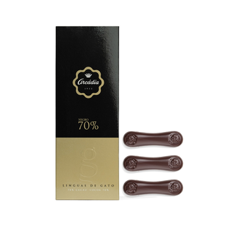 Línguas de Gato Chocolate Negro 70% cacau
