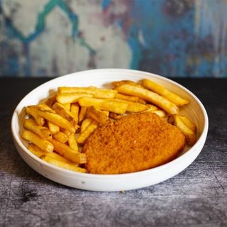 Cotoletta di pollo+ patatine fritte 