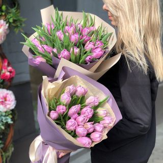 Букет 17 тюльпанів Дабл Прайс