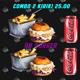 COMBO 2 KIRIKI BURGER