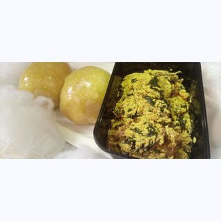 Mini Bowl of Egusi Soup & Goatmeat