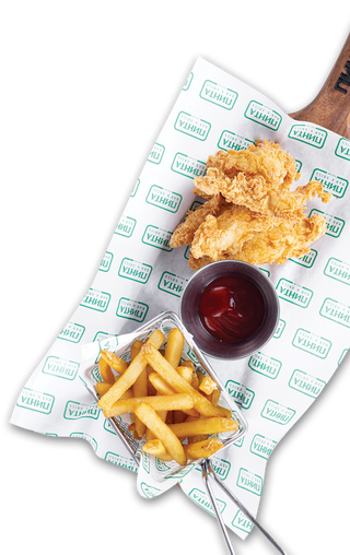 Куриные пальчики с картофелем фри 