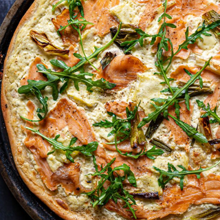 Pizza salmone