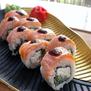 Філадельфія з підпаленим лососем (250г)