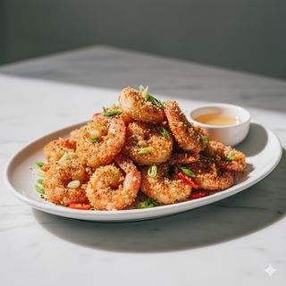 Gamberetti al sale e pepe