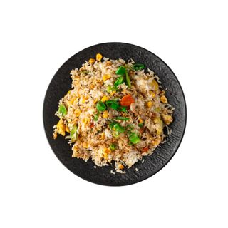 Ryż smażony z łososiem