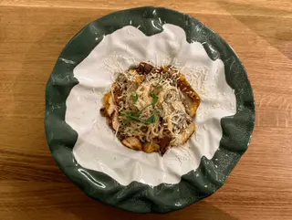 Паста з куркою та печерицями (300g)