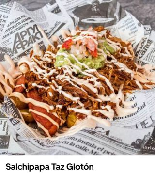 Salchipapa Taz Glotón