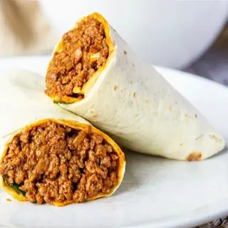snack burrito ternera y cheddar