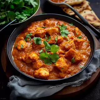 Chicken Dansak (sour-sweet and hot)