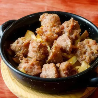 Tapa De Chorizo Tierno Con Patatines
